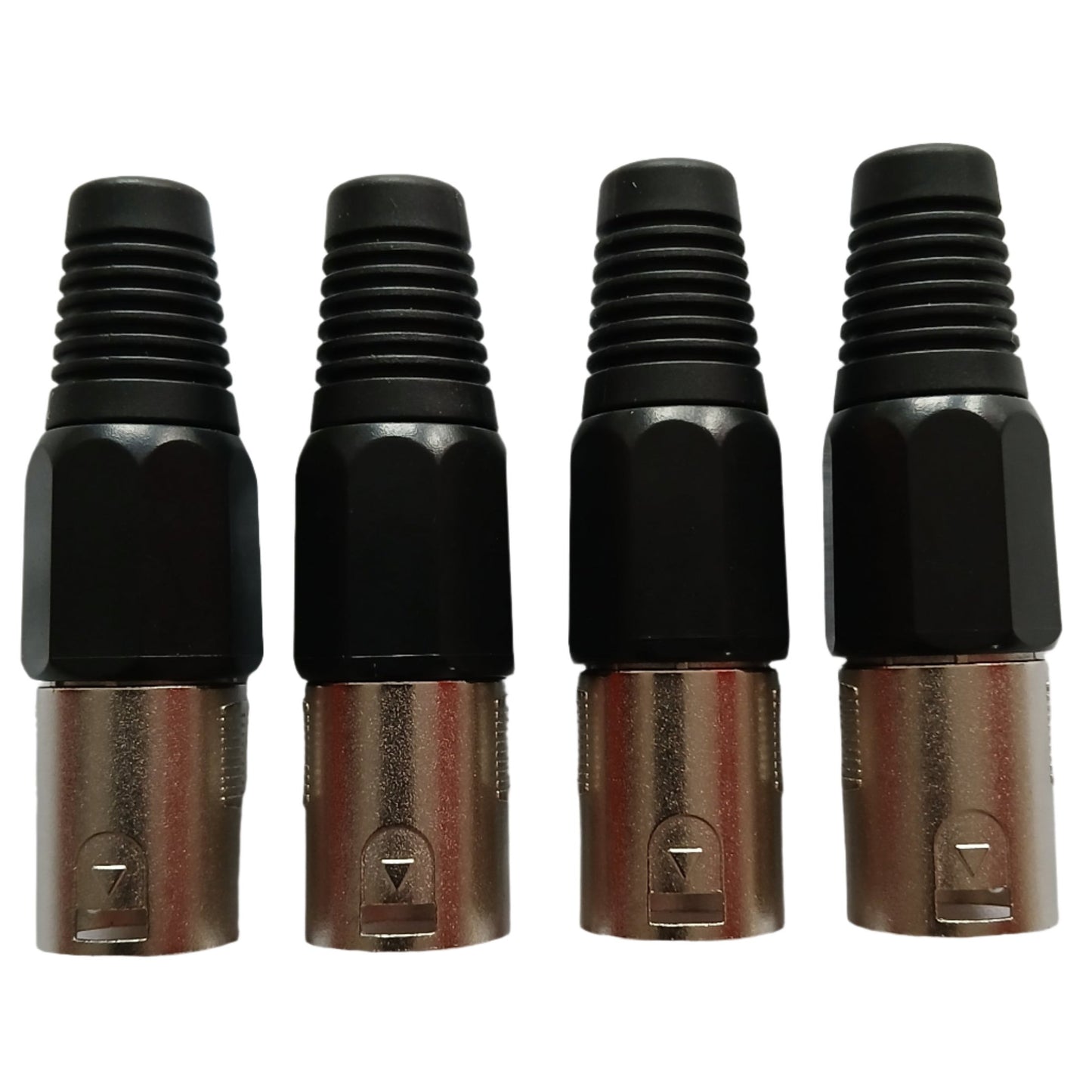 XLR 3-pin Male Plug Connector 4 Bundle Microphone Balanced Line Cables