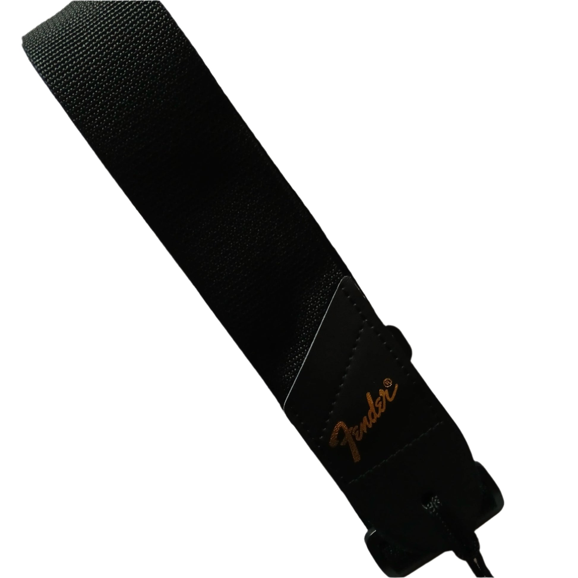 Fender Guitar Strap 2" With Pick Holder GOLD Logo Adjustable Length.