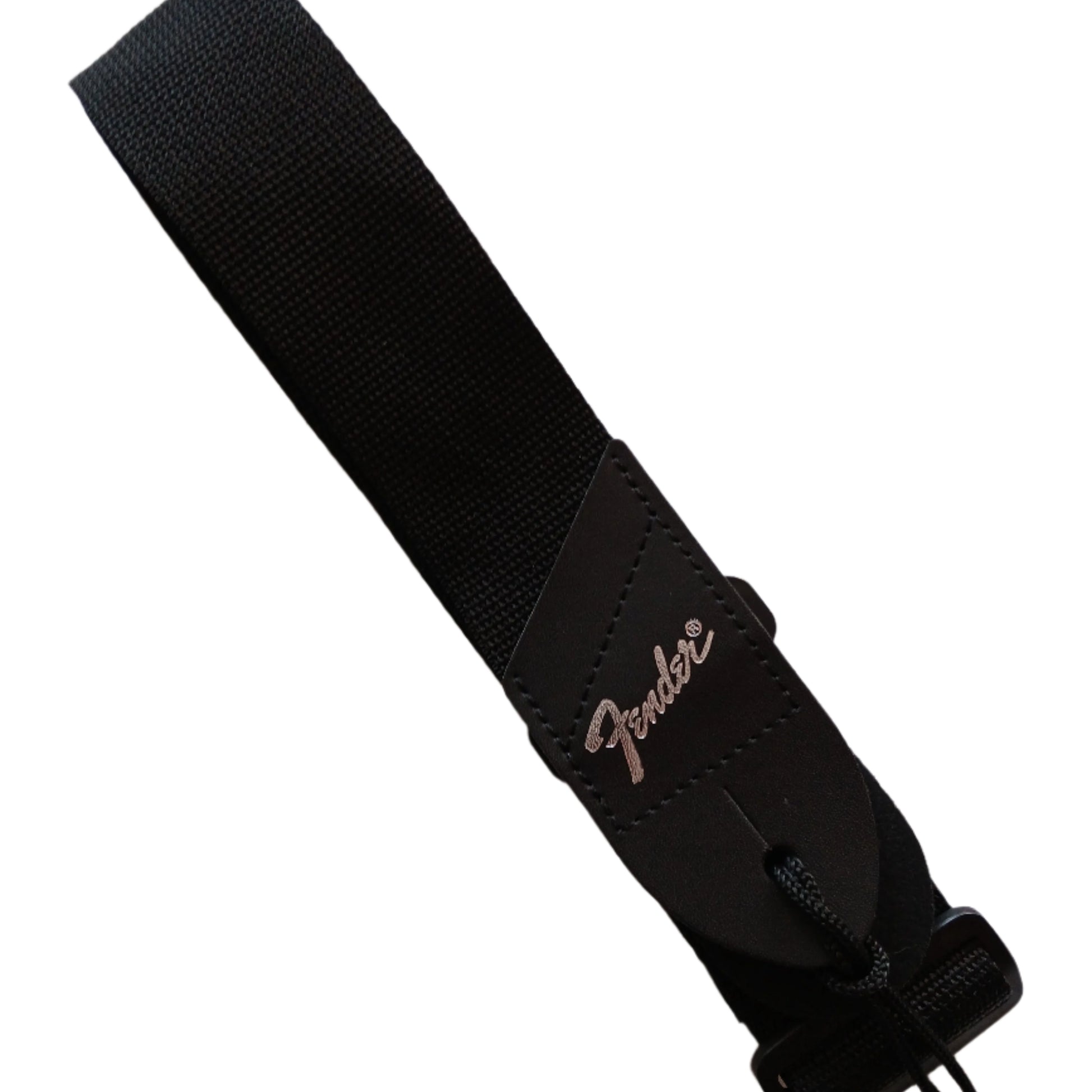Fender Guitar Strap 2" With Pick Holder SILVER Logo Adjustable Length