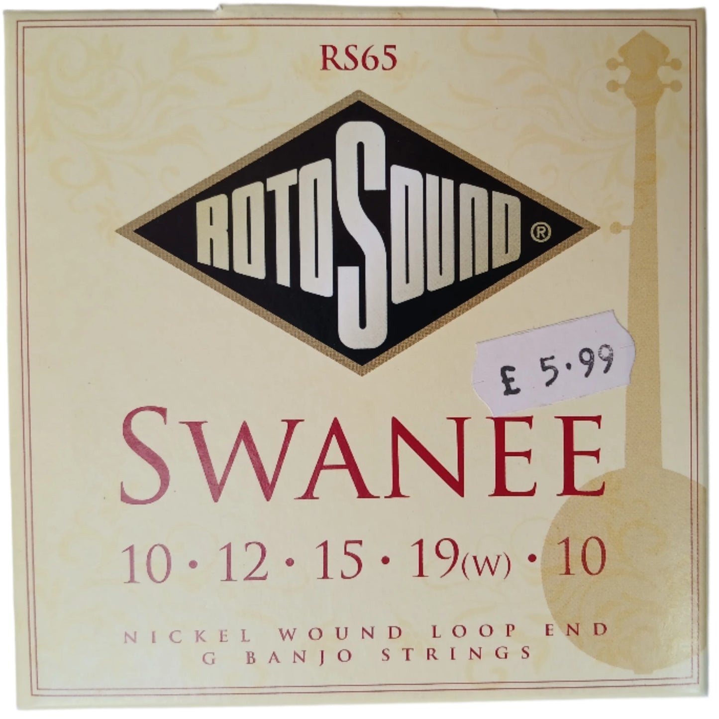 Rotosound Banjo Strings Loop End Set - Swanee RS65 CLEARANCE ITEM