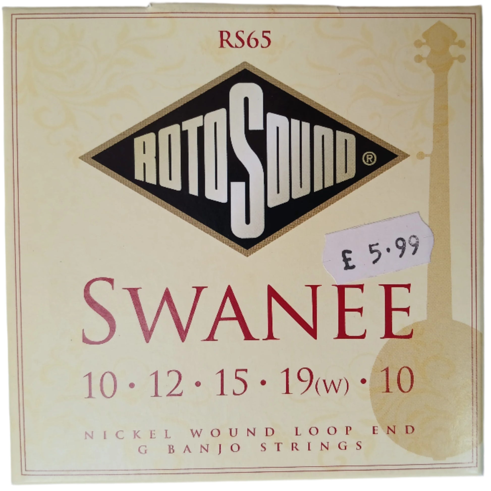 Rotosound Banjo Strings Loop End Set - Swanee RS65 CLEARANCE ITEM