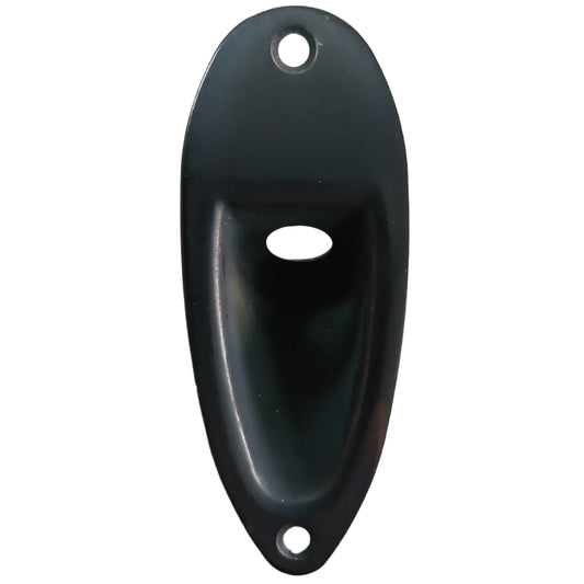 Jack Socket recess Plate for Stratocaster Type Electric Guitar - BLack