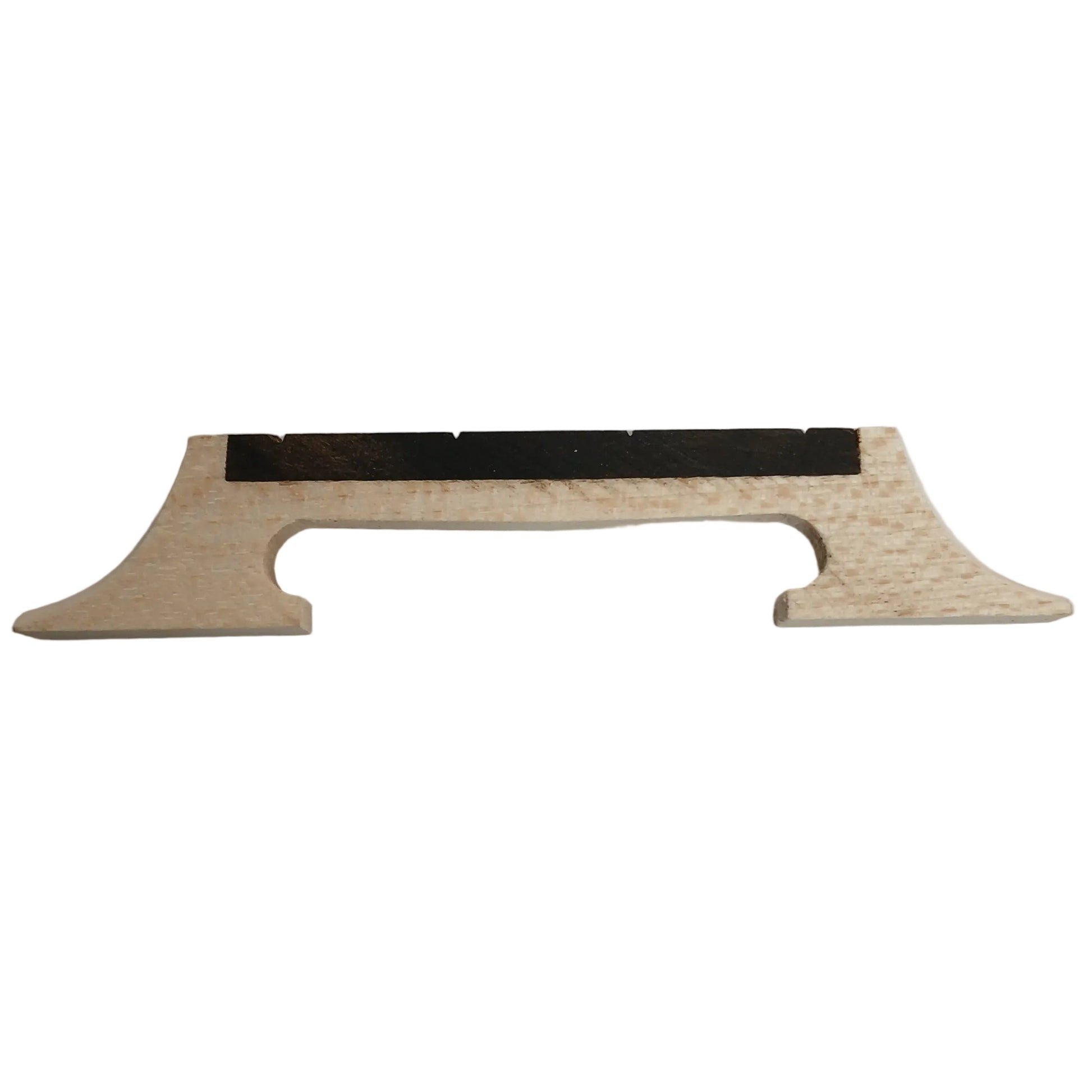 Banjo Bridge For 4 String 1/2" 2 Leg Maple With Ebony Insert