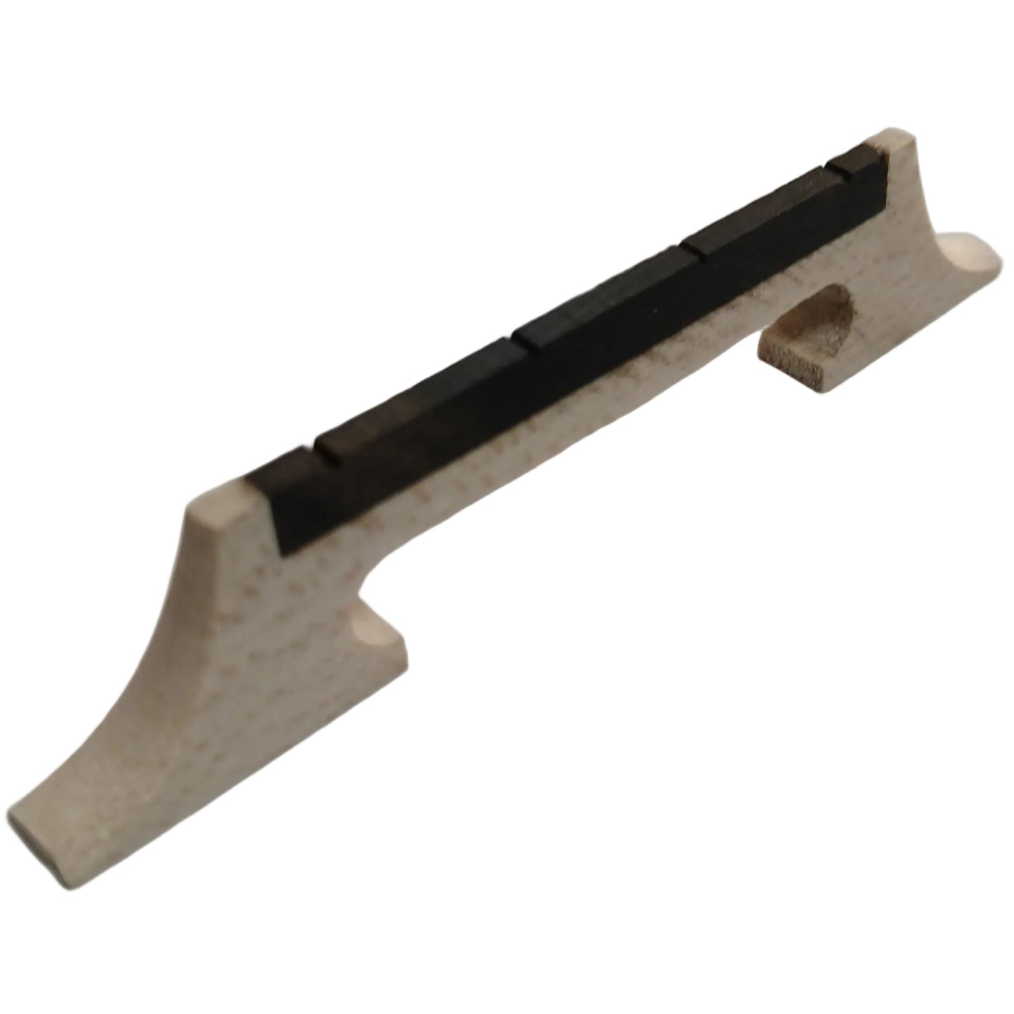 Banjo Bridge For 4 String 1/2" 2 Leg Maple With Ebony Insert