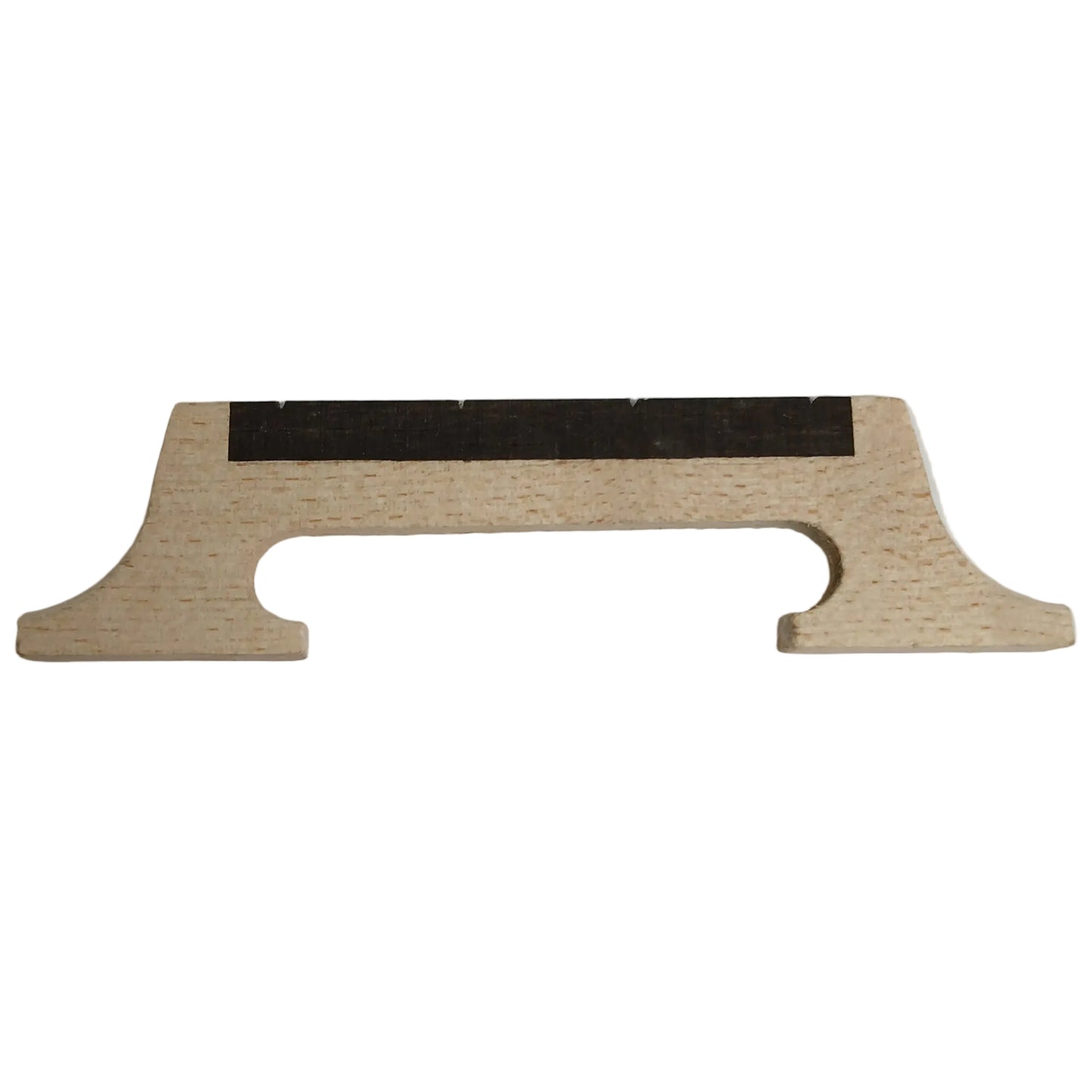 Banjo Bridge For 4 String 5/8" 2 Leg Maple With Ebony Insert