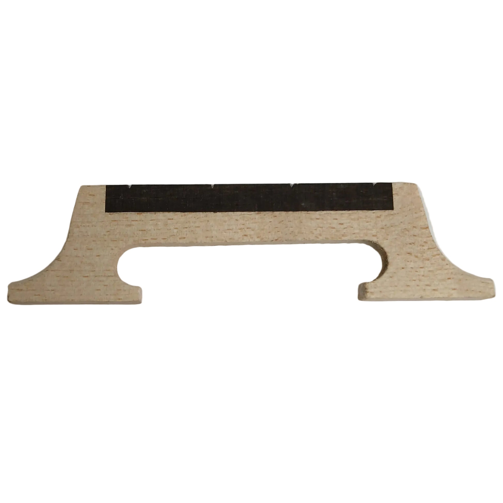 Banjo Bridge For 4 String 5/8" 2 Leg Maple With Ebony Insert