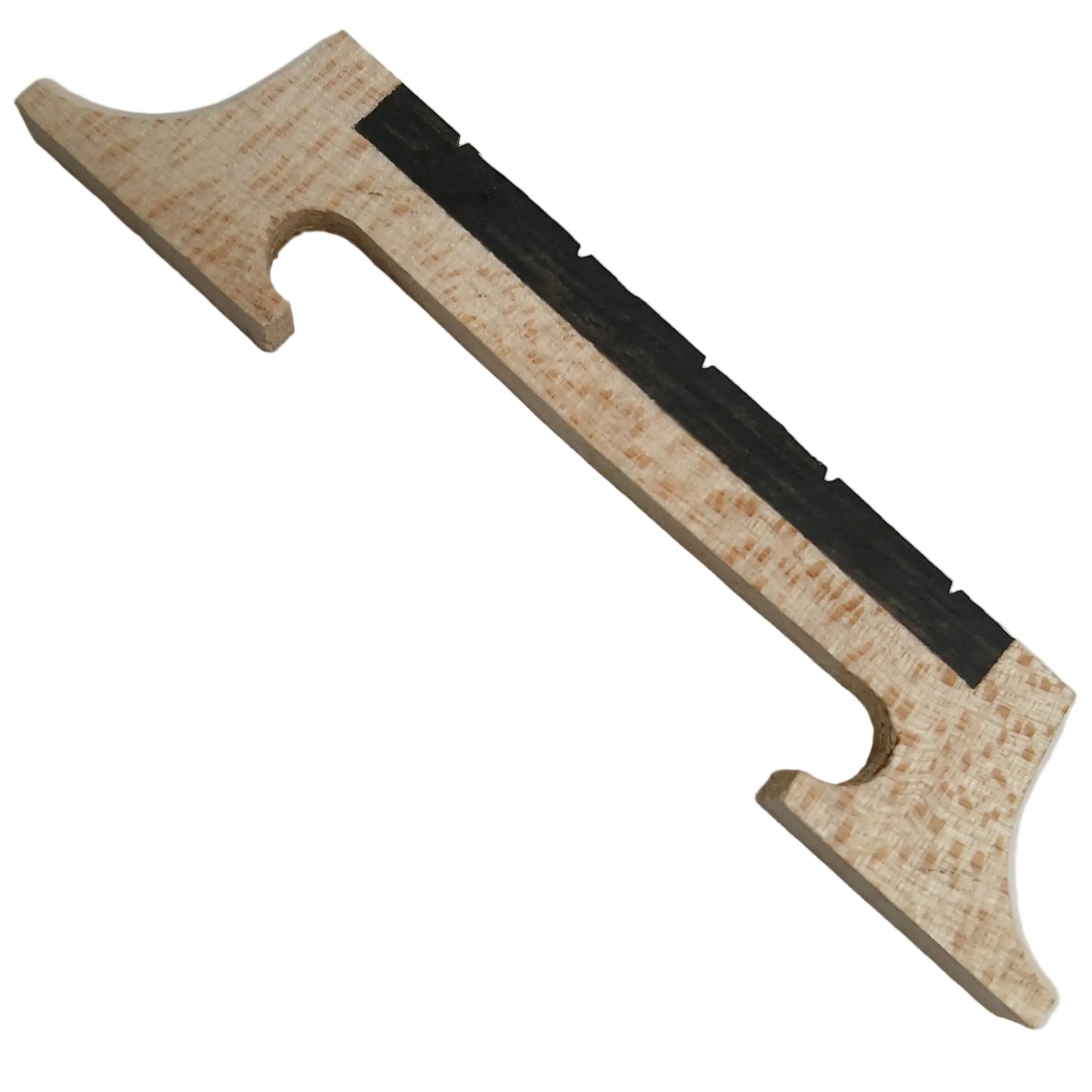 Banjo Bridge For 5 String 5/8" 2 Leg Maple With Ebony Insert