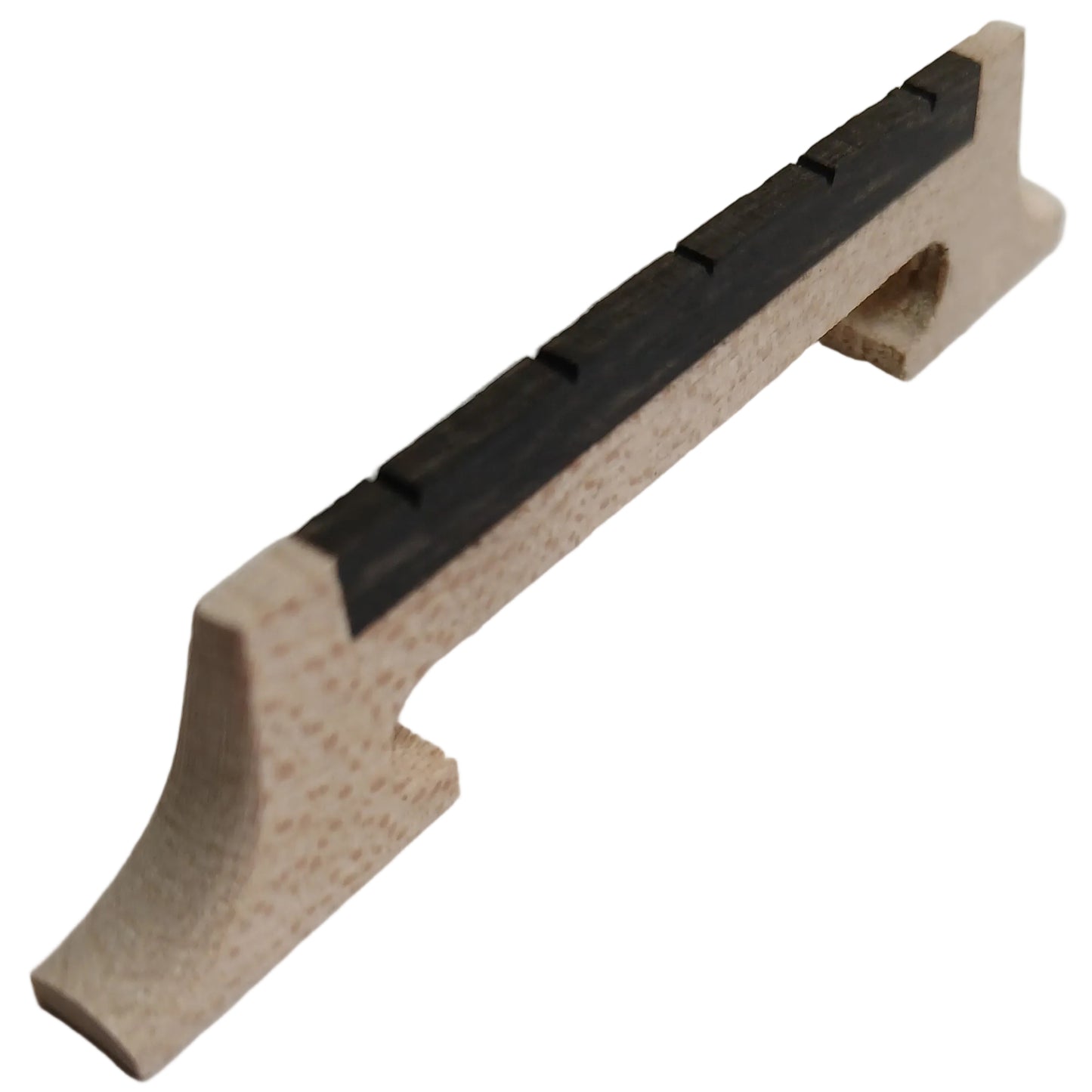 Banjo Bridge For 5 String 5/8" 2 Leg Maple With Ebony Insert