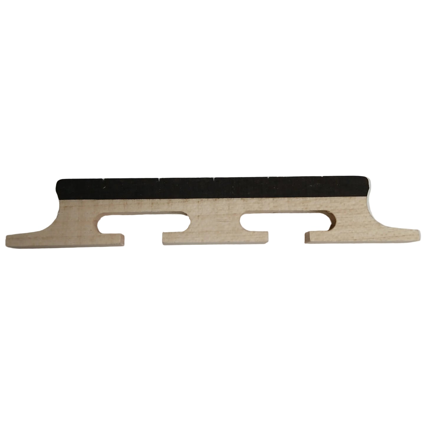 Banjo Bridge For 5 String 1/2" 3 Leg Maple With Ebony Insert
