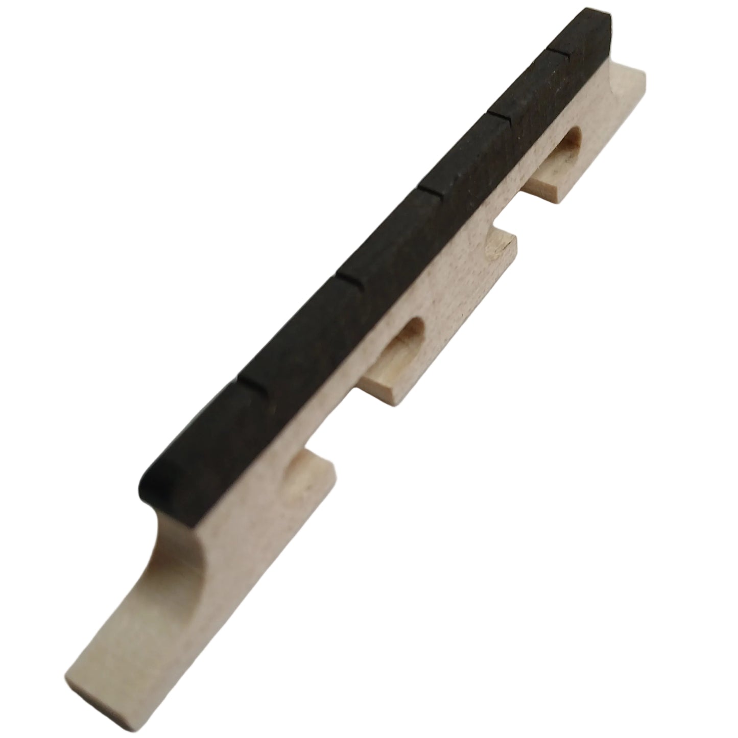 Banjo Bridge For 5 String 1/2" 3 Leg Maple With Ebony Insert