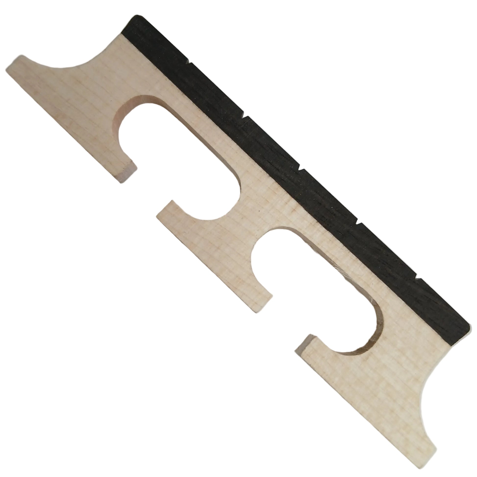 Banjo Bridge For 5 String 3/4" 3 Leg Maple With Ebony Insert