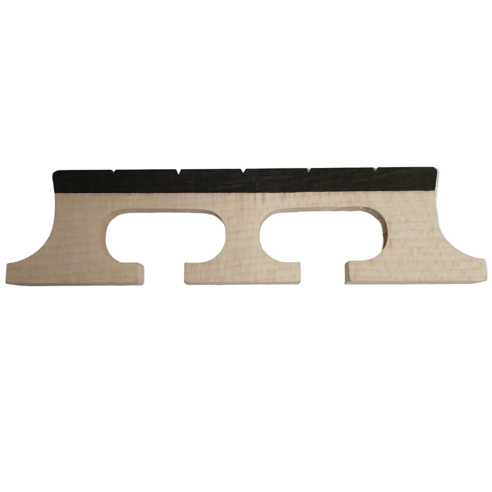 Banjo Bridge For 5 String 3/4" 3 Leg Maple With Ebony Insert