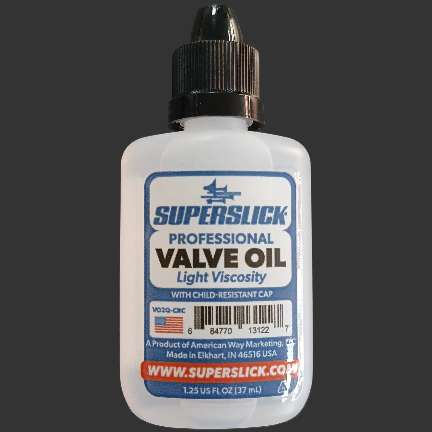 Superslick Light Viscosity Brass Instrument Valve Oil