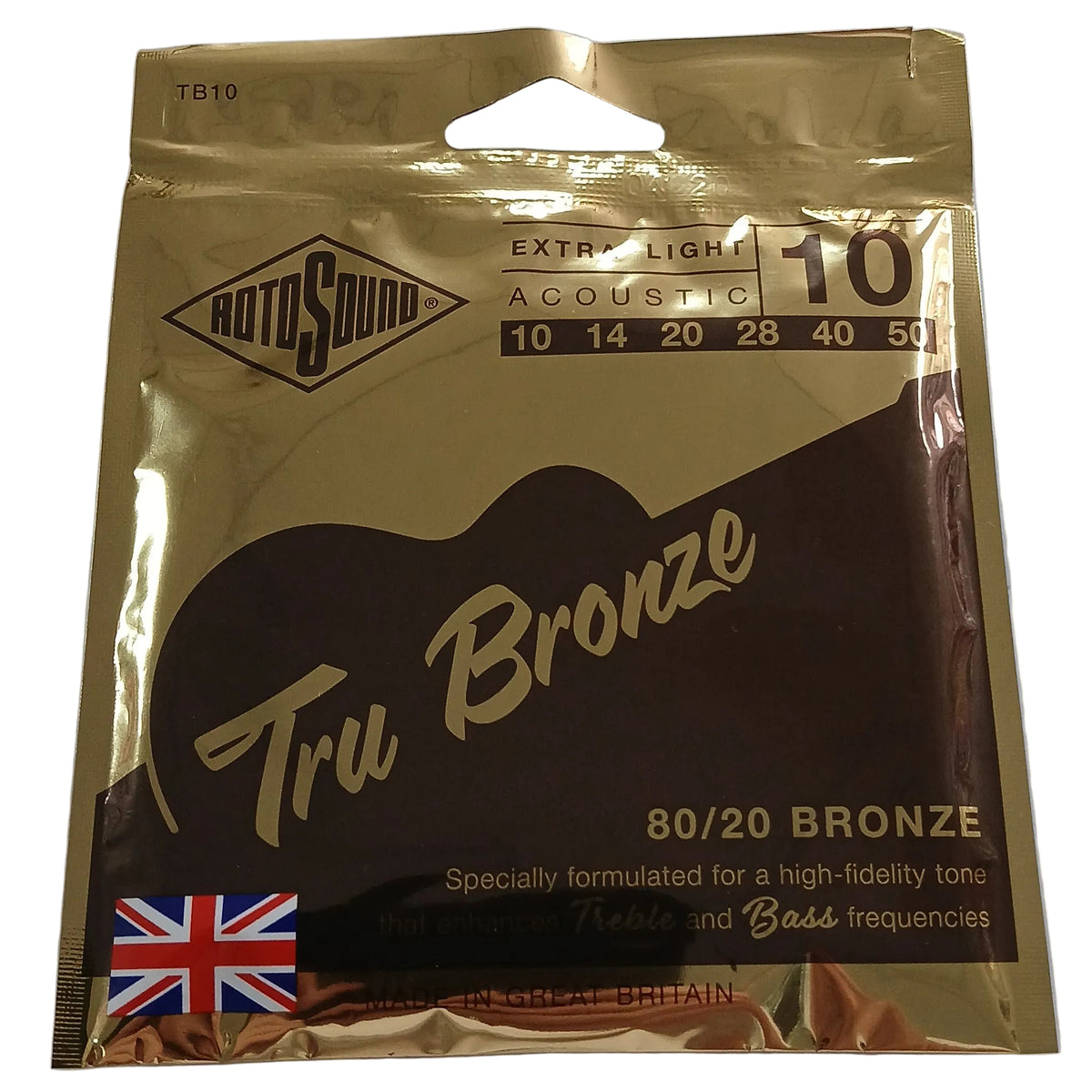 Rotosound Acoustic Guitar String Set 10-50 Tru Bronze - TB10