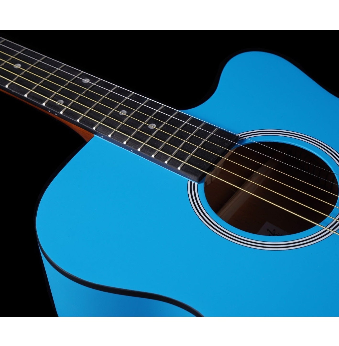 Brunswick Acoustic Guitar Grand Auditorium Cutaway Sky Blue BF100SBL
