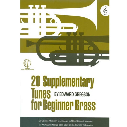 20 Supplementary Tunes for Beginner Brass Book - Edward Gregson
