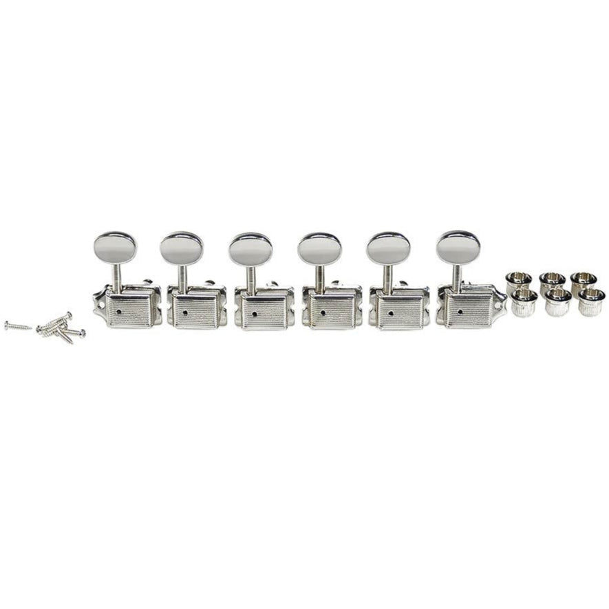 Guitar Machine Tuning Head Set Vintage Style 6-In-A-Line