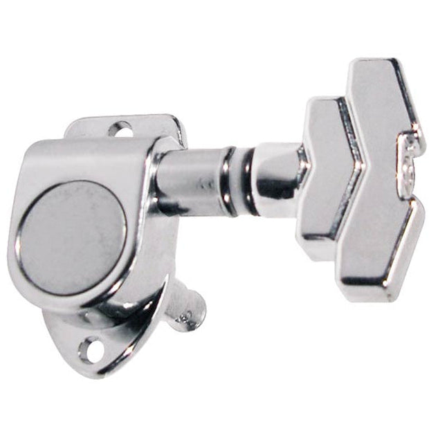 Deluxe Chrome Guitar Machine Tuning Heads 3 Per Side