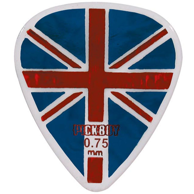 Pickboy Union Jack Celltex Plectrums Set of 10 0.75 mm