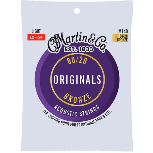 Martin Original Acoustic Guitar String Set Light 12-54 MG140L