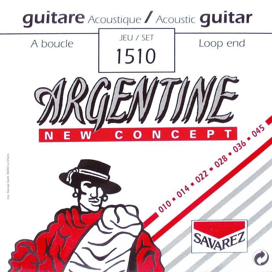 Argentine Gypsy Jazz Guitar Strings 10-45 Light Tension Loop End - 1510