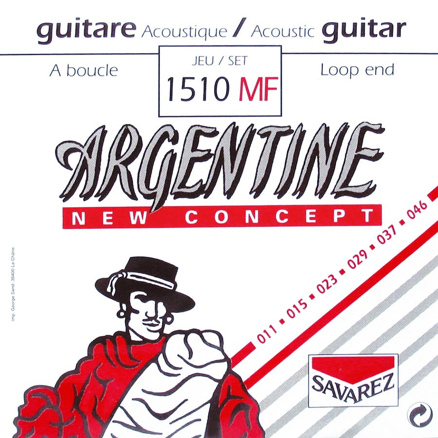 Argentine Gypsy Jazz Guitar Strings 11-46 Standard Tension Loop End 1510-MF