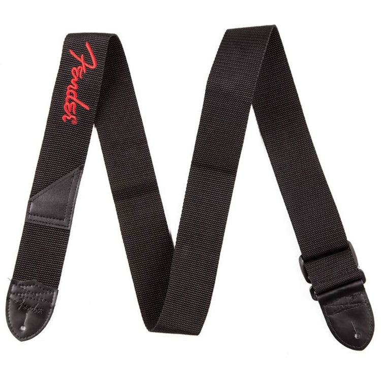 Fender Guitar Strap Pick Pocket Black & Red Logo