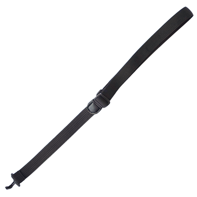Ukulele Strap Sling In Black Polyester Webbing