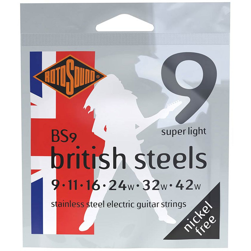Rotosound Electric Guitar Strings Stainless Steel 9-42 BS9