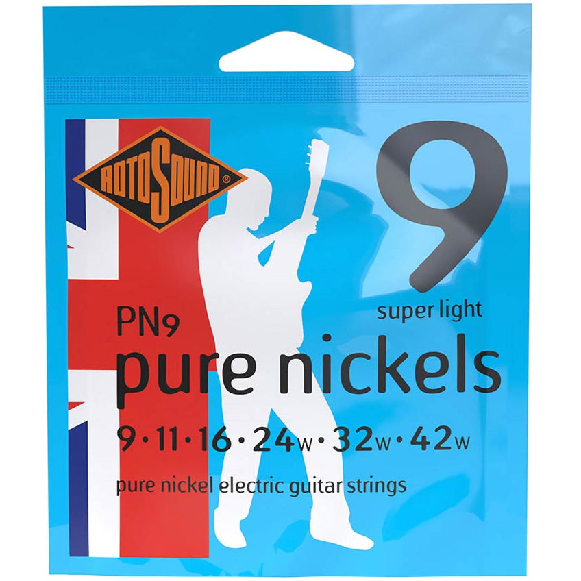 Rotosound Pure Nickel Electric Guitar Strings 9-42 PN9