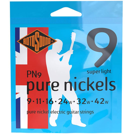 Rotosound Pure Nickel Electric Guitar Strings 9-42 PN9