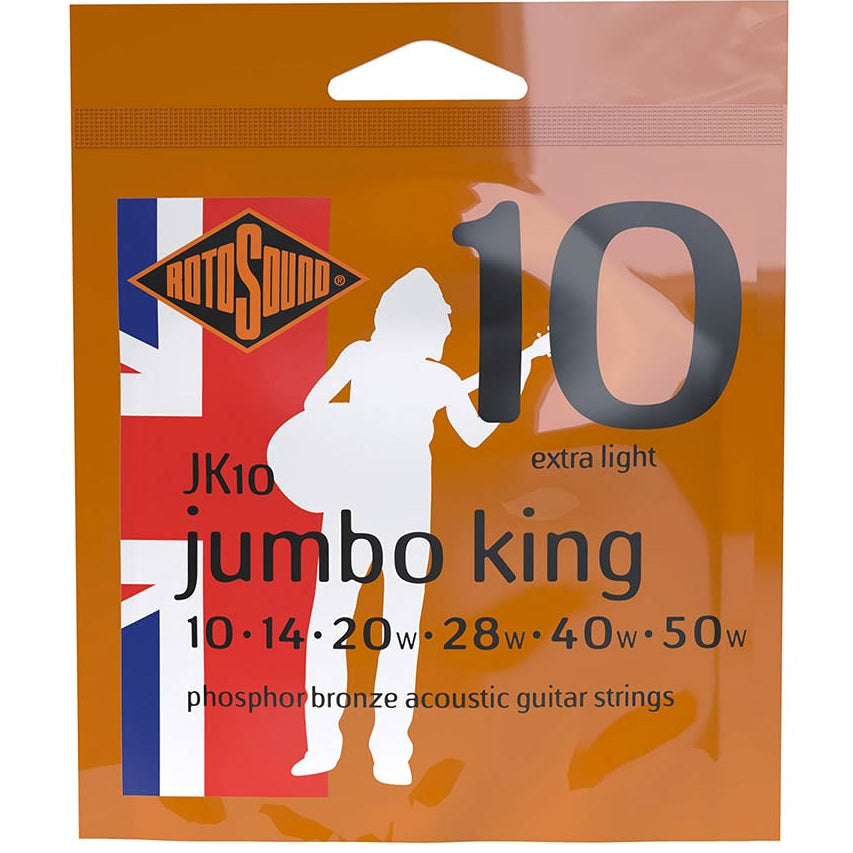 Rotosound Acoustic Guitar String Set 10-50 Phosphor Bronze JK10