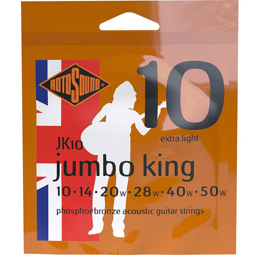 Rotosound Acoustic Guitar String Set 10-50 Phosphor Bronze JK10