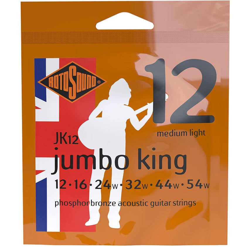 Rotosound Acoustic Guitar Strings 12-54 Phosphor Bronze JK12