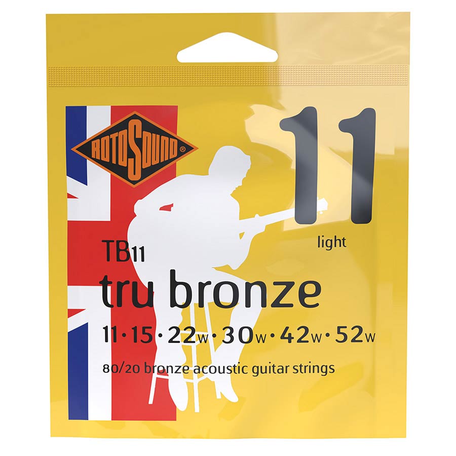 Rotosound Tru Bronze Acoustic Guitar Strings 11-52 TB11