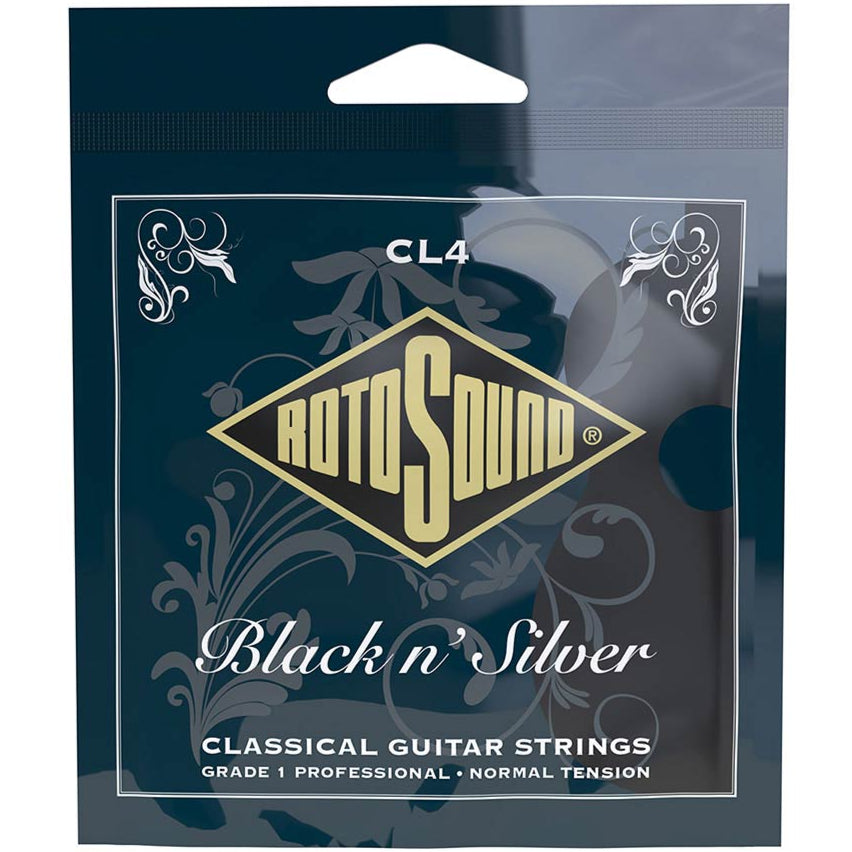 Rotosound Classical Guitar Strings Black n' Silver Medium Tension - CL4