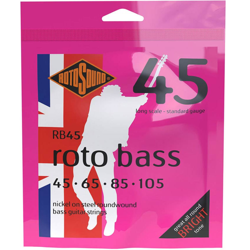 Rotosound Electric Bass Guitar String Set 45-105 - RB45