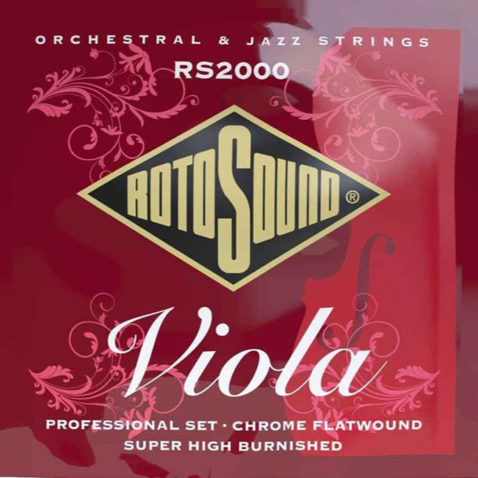Rotosound Viola Strings 4/4 Professional Chrome Flat Wound RS2000
