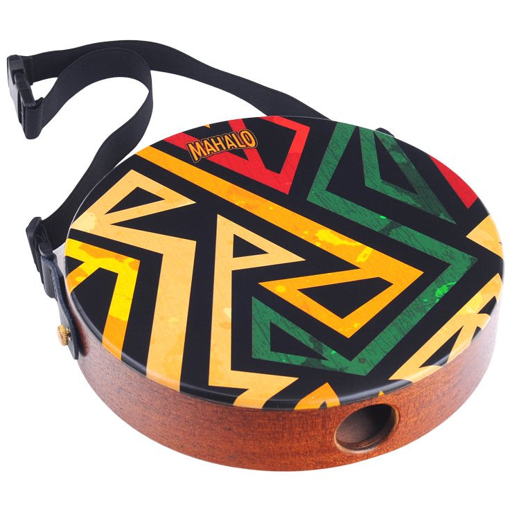 Mahalo Lap Top Cajon Drum With Strap & Gig Bag Geometric Design