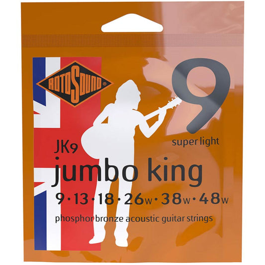 Rotosound Acoustic Guitar Strings 9-48 Phosphor Bronze JK9