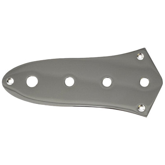 Control Plate for Jazz Bass Guitar Chrome