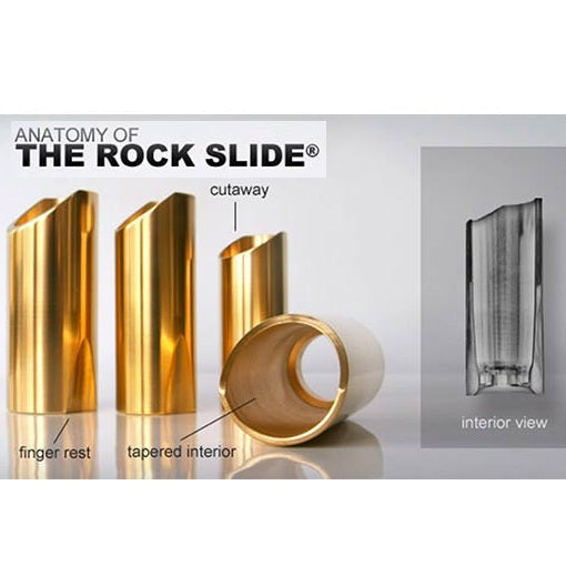 Rock Guitar Slide Polished Brass Extra Large