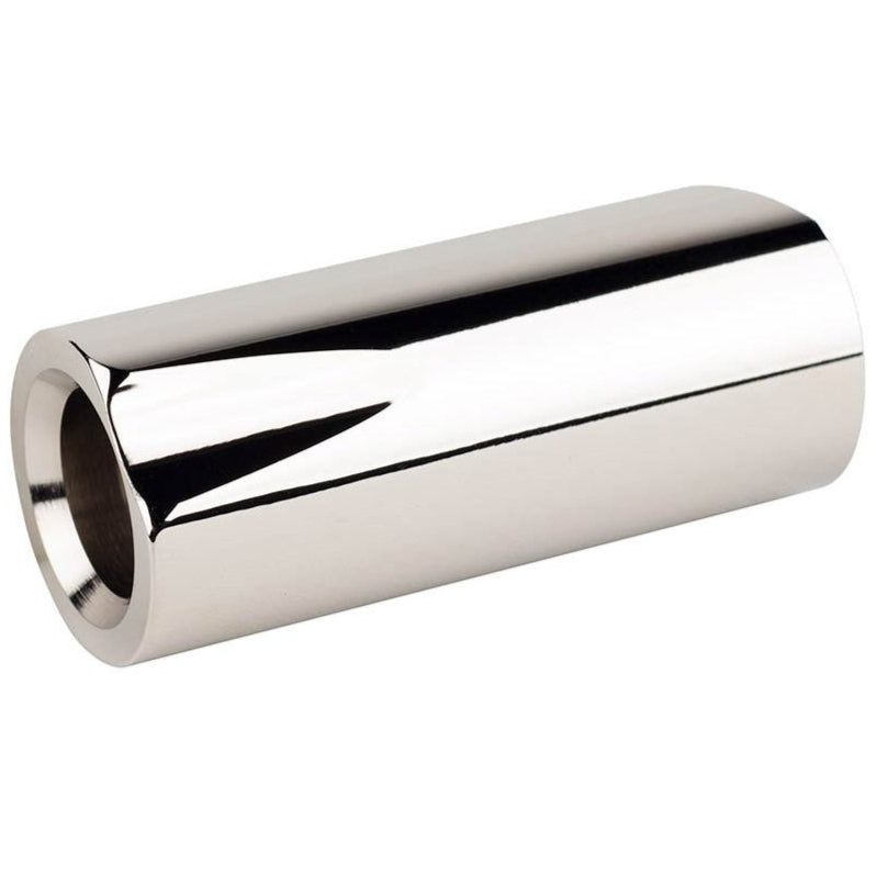 Rock Guitar Slide Polished Nickel Plated Brass - Large
