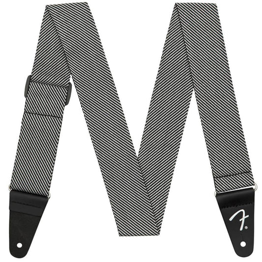 Fender Luxury Modern Tweed Guitar Strap White & Black