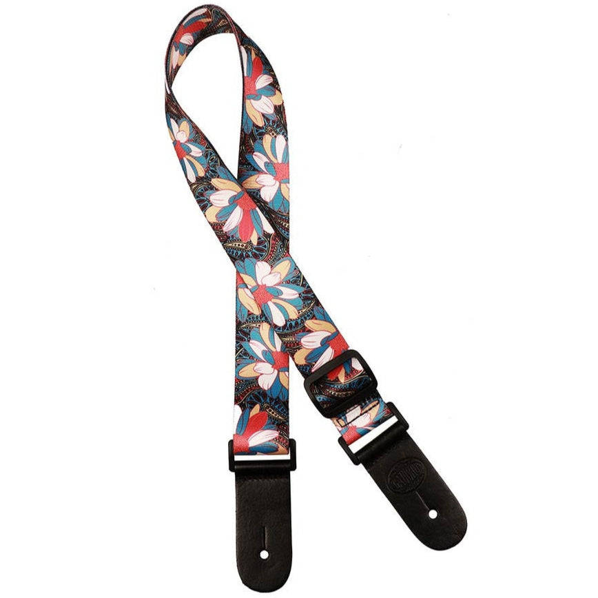 Gaucho Ukulele Strap With Leather Ends GSTU-80-MC