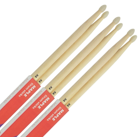 Chord Maple Drumsticks 5A NYLON TIP Bundle 3 Pairs