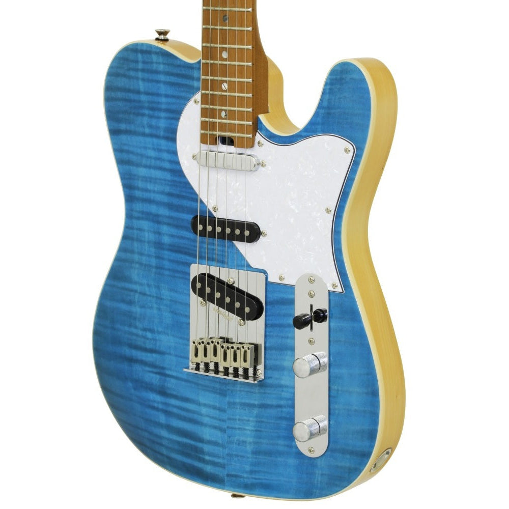 Aria Pro II Nashville Electric Guitar Turquoise Blue 615 MK2 TQBL