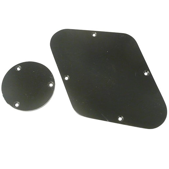 Les Paul Type Electric Guitar Rear Access Plates  Black