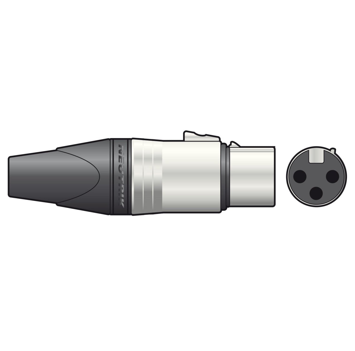 Neutrik XLR NC3FXX 3-Pole Female XLR Line Connector MICROPHONE or LINE CABLE.