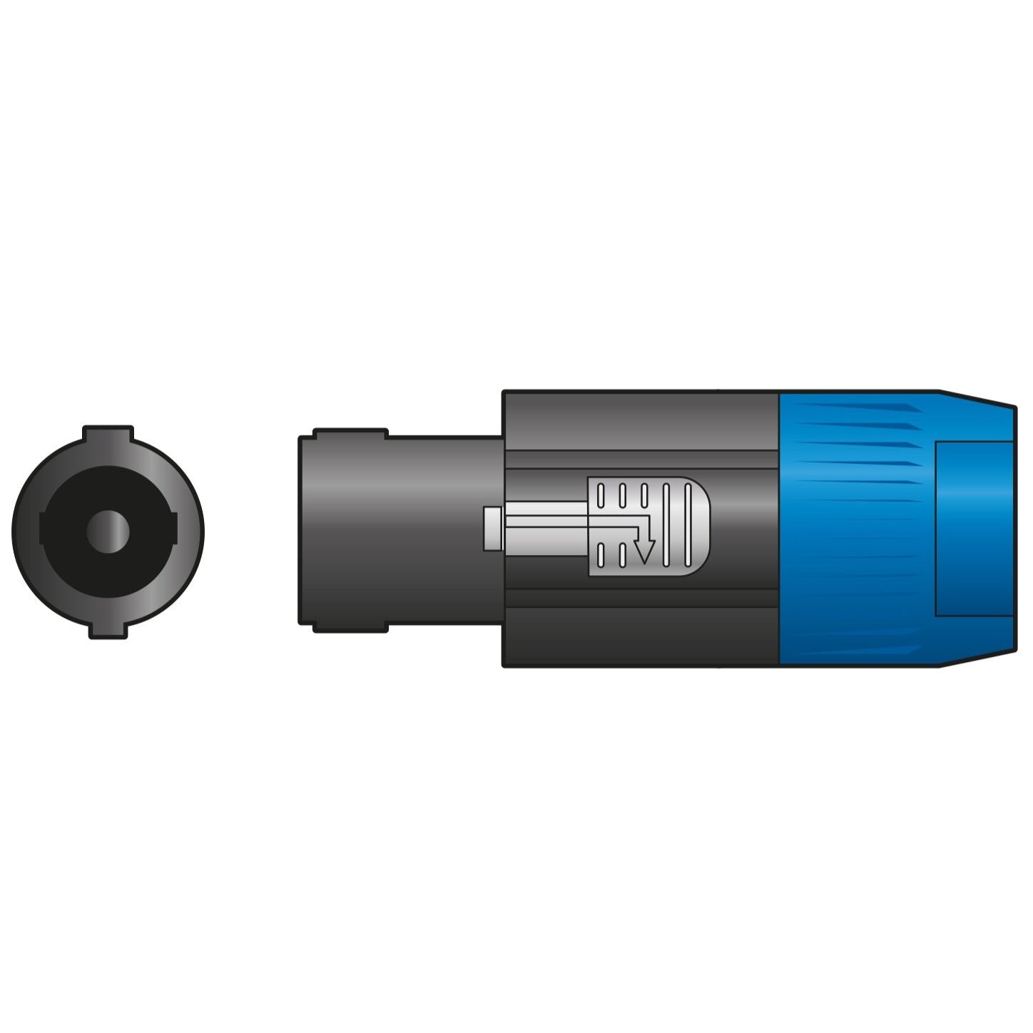 Speakon Speaker Plug Latched 4 Pole Connector 6-10 mm Cable SPK4-PLG